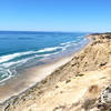 Beautiful coastline at Torrey Pines State Beach.