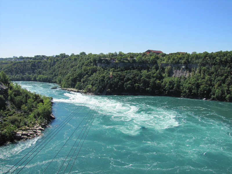 Whirlpool and an aero car at Niagara Falls.