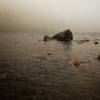 Bubble Pond in the fog.