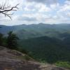 Views from the summit of Looking Glass Rock.