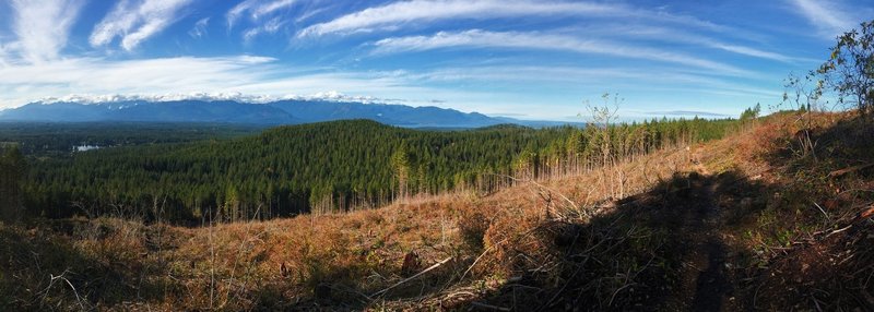Panoramic views from the Gold Creek Trail, Green Mountain State Forest.