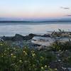 Moonrise from Fort Casey State Park.