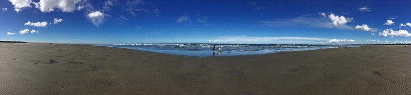 Beach play at Grayland Beach State Park.