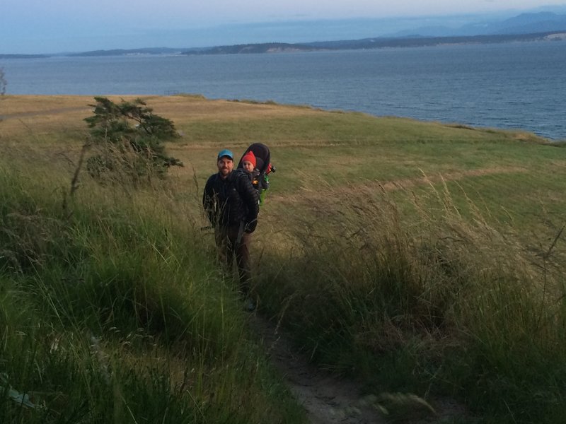 Evening hike at Fort Ebey