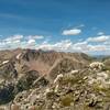 Top of Buffalo looking northwest towards the Red Peaks.