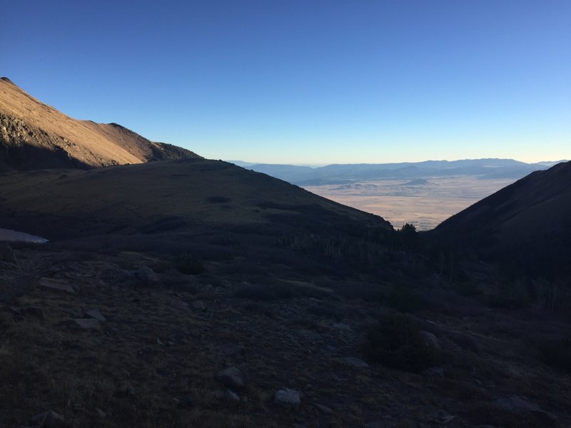 Sunrise from camp.