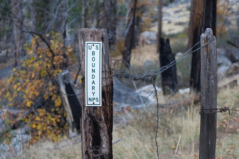 The trail moves through National Forest land and National Park land.