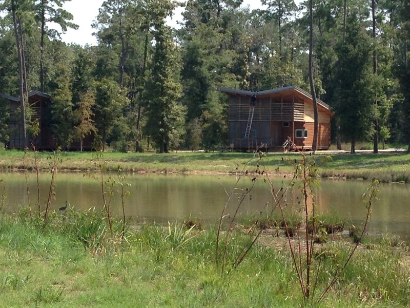 View from the Peach Creek Loop Trail across the lake.