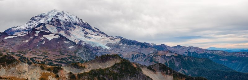 Mt. Rainier after a long dry summer.