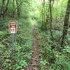 Trailhead behind the Schoolhouse