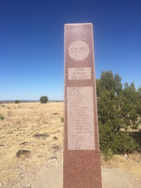 Oklahoma State High Point - Granite Monument.