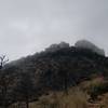 Clouds cleared somewhat for a view of Emory Peak.