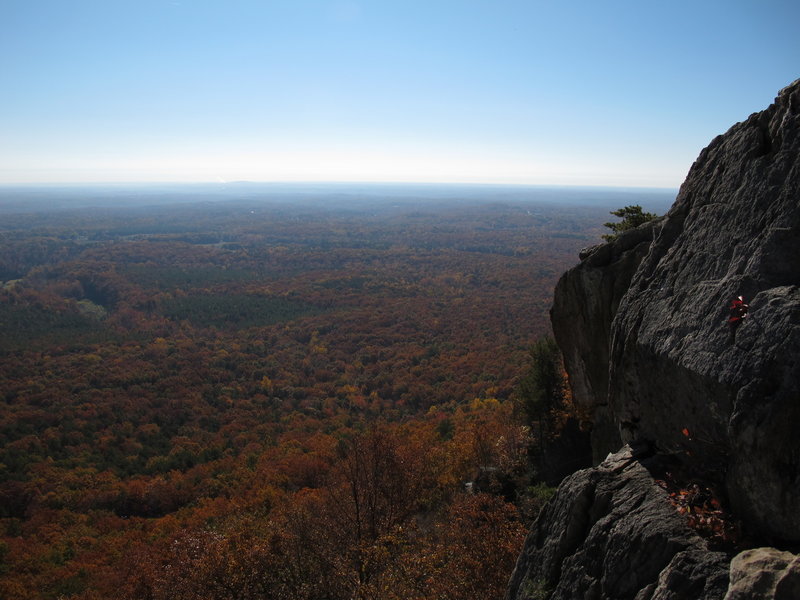 Dramatic views from Crowder Mountain!