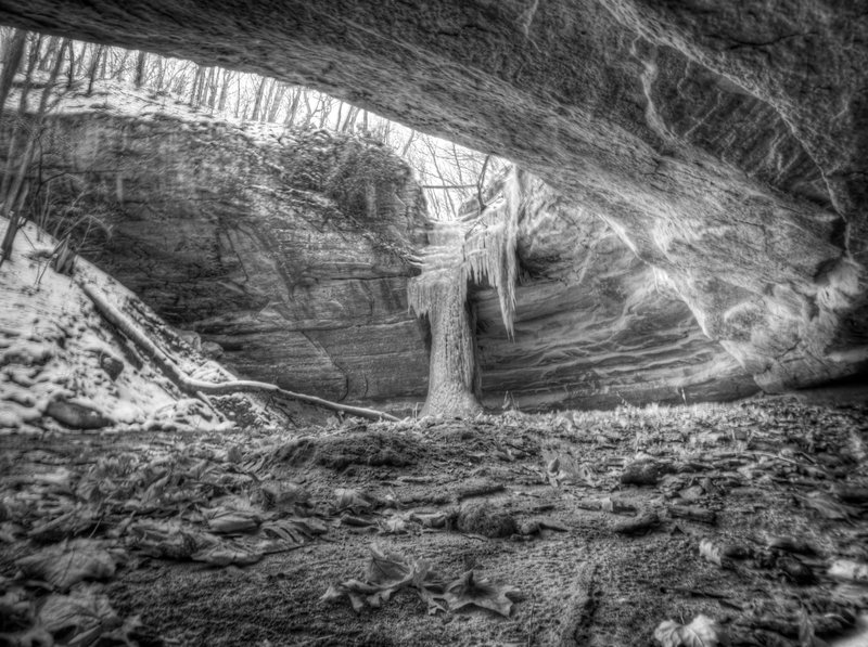 Ottawa Canyon during a deep-winter freeze