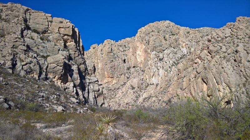 East side of Dog Canyon. Looking back to west.