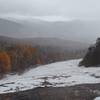 Early snow on the slopes.