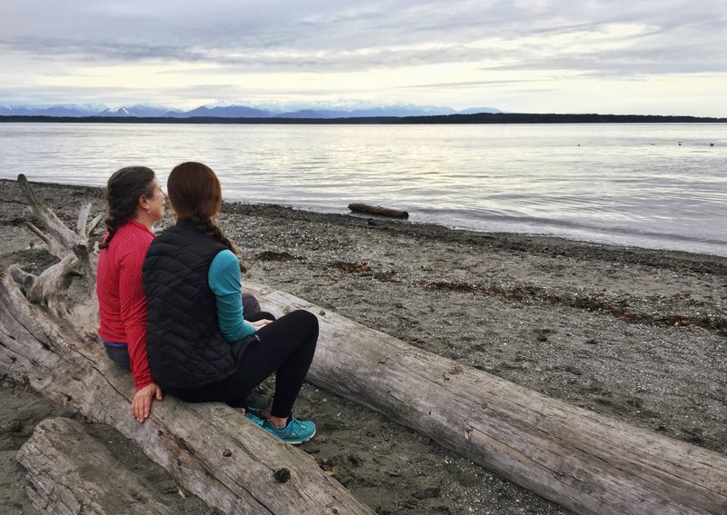 Views toward the Olympic Mountains across Puget Sound.