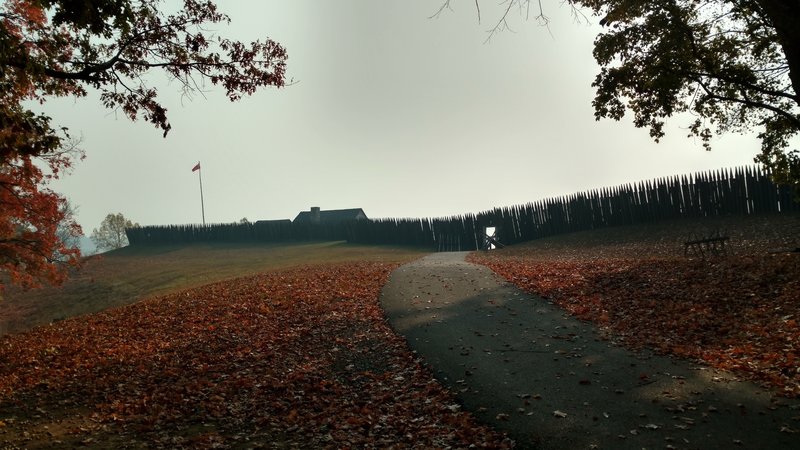 View of the entrance to the interior of the fort.