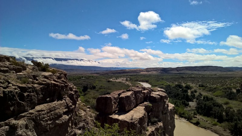 Overlook of Hot Springs Canyon looking back to the east toward Boquillas.