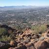 Ascending the Cholla Trail to the summit of Camelback Mountain, Phoenix, AZ