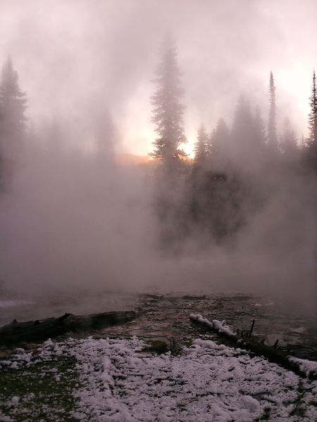 Looking over some geothermal activity in the area.