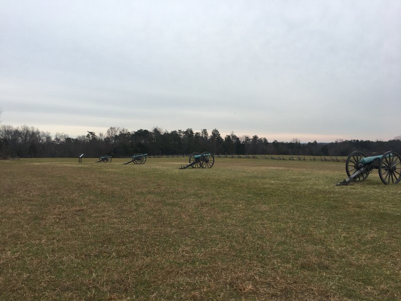 The view from the battery overlook on Matthews Hill Loop, Manassas National Battlefield Park.