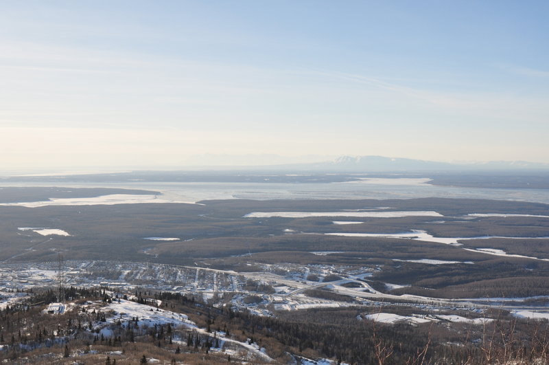 Eagle River and the Knik Arm below Mt. Baldy.