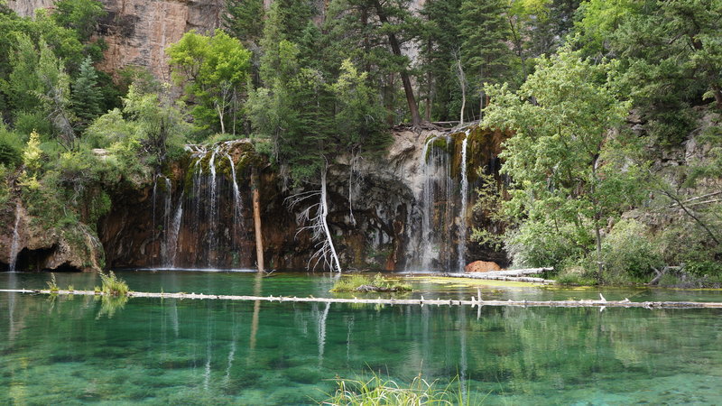 Beautiful, untouched waters of Hanging Lake.