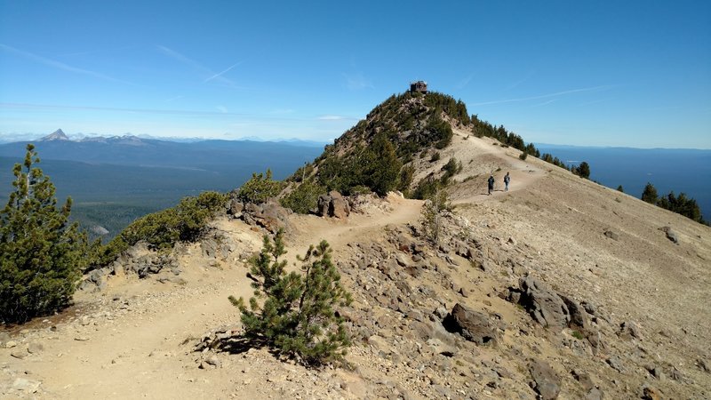 The trail is relatively smooth on the way to the summit of Mount Scott.