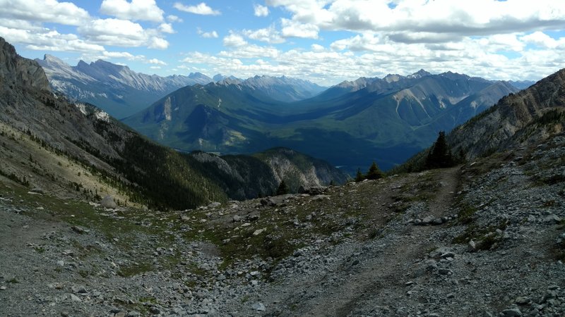 The view atop Cory Pass is a welcome reward for the ruthless climb on the way up.
