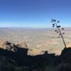 Oro Valley can be seen peeking through the mountains on the Pusch Peak Trail.