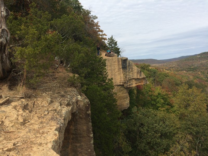 The views are spectacular from the Yellow Rock Trail in Devil's Den State Park, Arkansas.