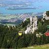 Kampenwandseilbahn mit Blick auf den Chiemsee