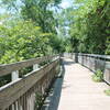 Lovely wooden boardwalks treat visitors to the Laura Trail.