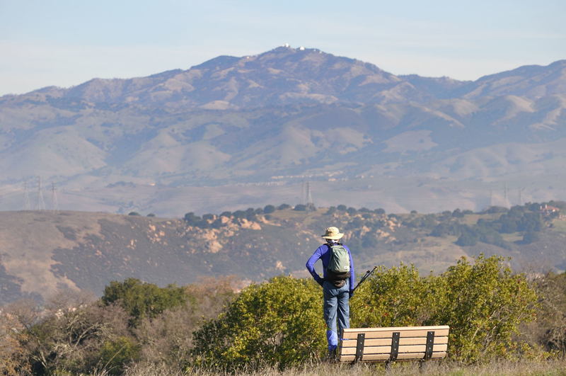 Enjoying the view from the Guadalupe Trail.