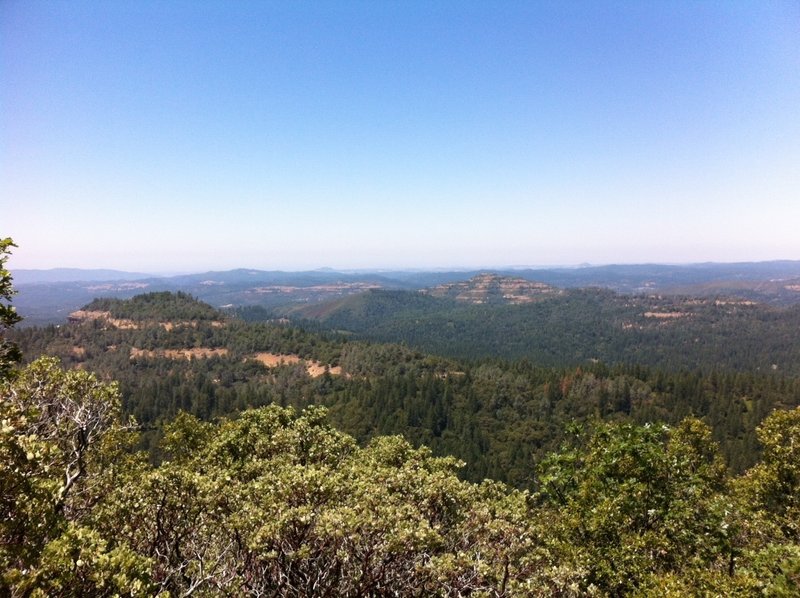 A taste of the view along the Arnold Rim Trail. On a clear day, you can see a radio tower over 20 miles away.