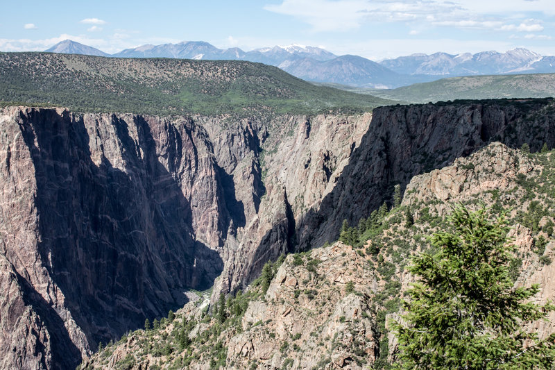 Peeking into the Black Canyon.