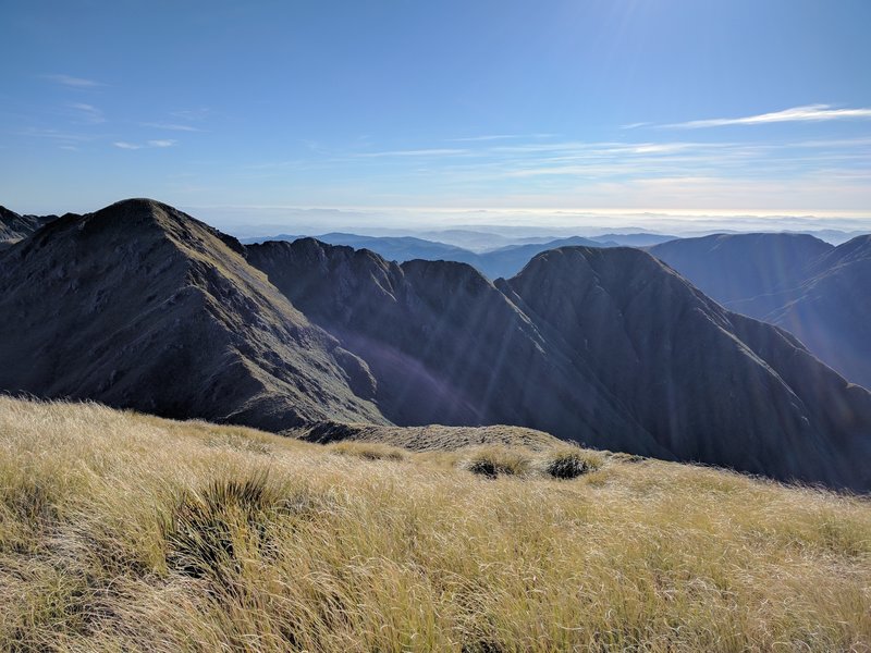 Endless ridges form the main range.