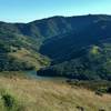 Almaden Reservoir from the Hidalgo Cemetery Trail.