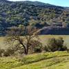 Guadalupe Reservoir muddy from runoff after a winter storm