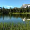 Gorgeous views of Summit Lake, Chapman Peak (left), and Mount Custer (right) make the Carthew - Alderson Traverse a must-do.