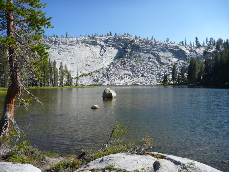 Lower Merced Pass Lake - A little off the trail and a GREAT place to camp.