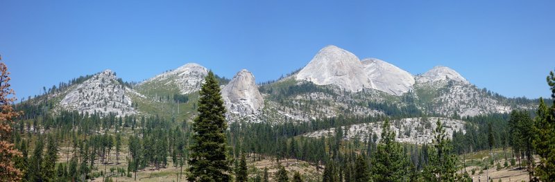 Lots of little domes. Mt Star in the background