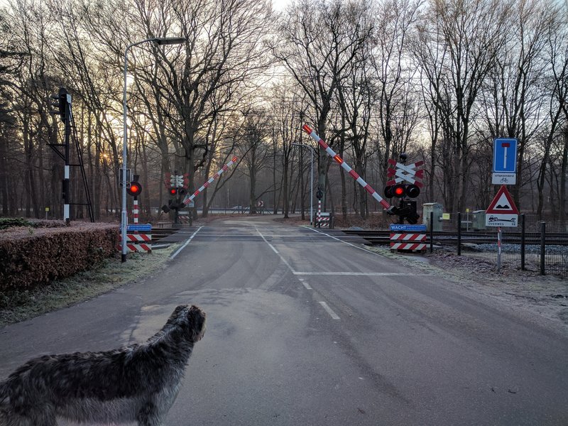 The crossing by Hulshorst is across from the café restaurant "Hof van Hulshorst."