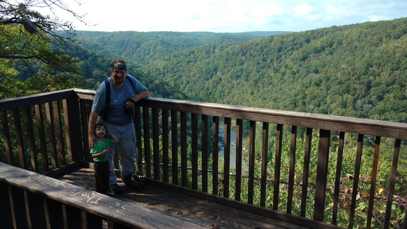 Bear Creek overlook in the Big South Fork NRRA