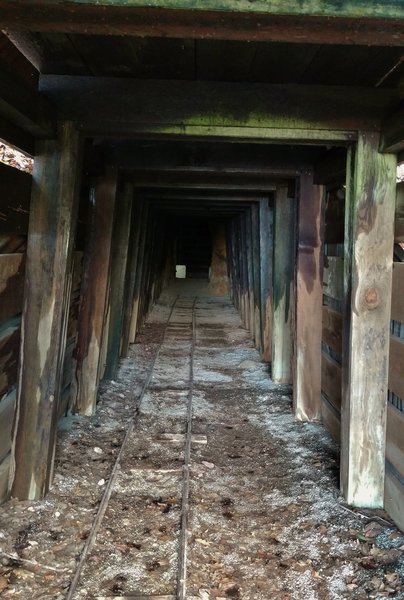 The entrance to the Old San Cristobal Mine Tunnel is eerie, yet exciting.