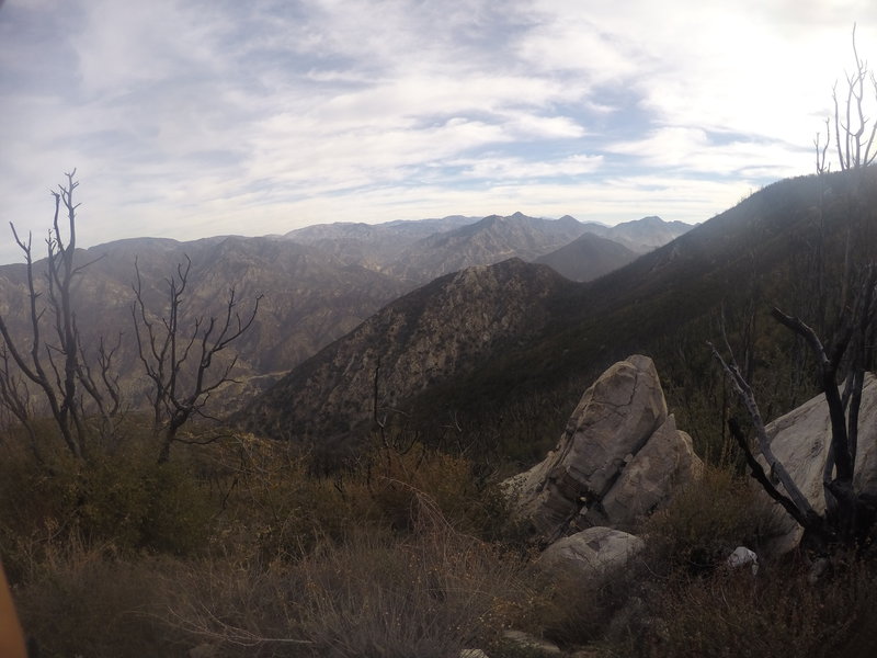 The view is exceptional when looking east from Mt. Lukens.