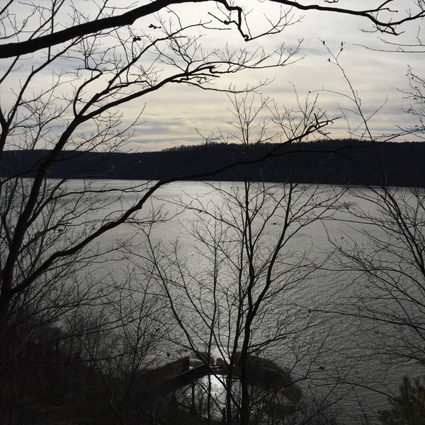 Winter offers scenic views of the Susquehanna River while descending the Turkey Hill Trail.