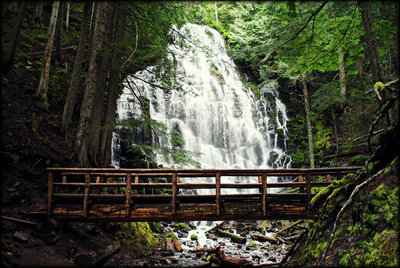 Ramona Falls In Mt Hood National Forest, Oregon Stock Photo Alamy