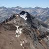 The epic view of Red and White Mountain from the summit of Red Slate Mountain.